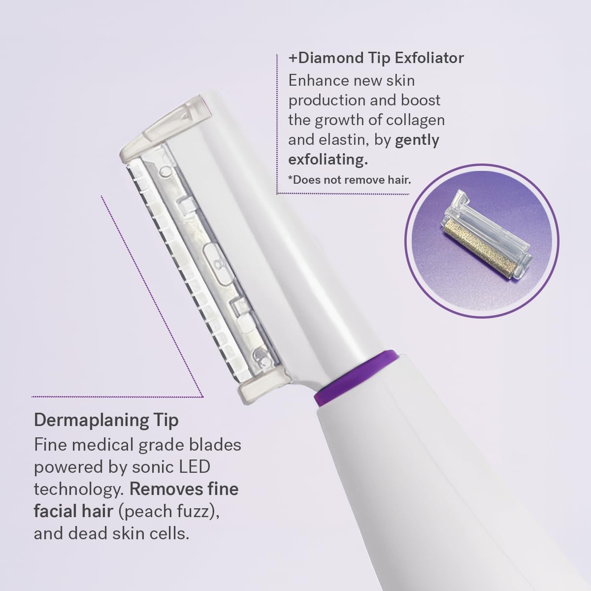 Michael Todd Beauty Sonicsmooth Pro+ USB rechargeable battery enables cordless sessions.