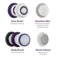 Michael Todd Soniclear replacement face brush head Petite closeup, effective oil and makeup removal.