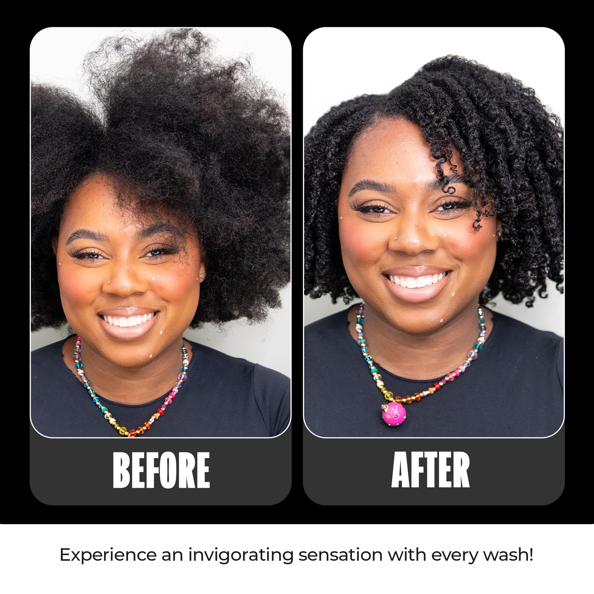 Miche Beauty Detox Shampoo fine hair volume shot indicates light, bouncy lift.