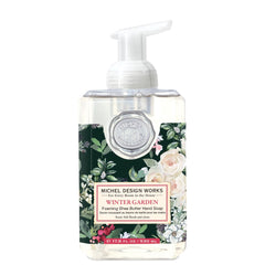 Michel Design Works Winter Garden foaming hand soap bottle and pump for elegant sink use