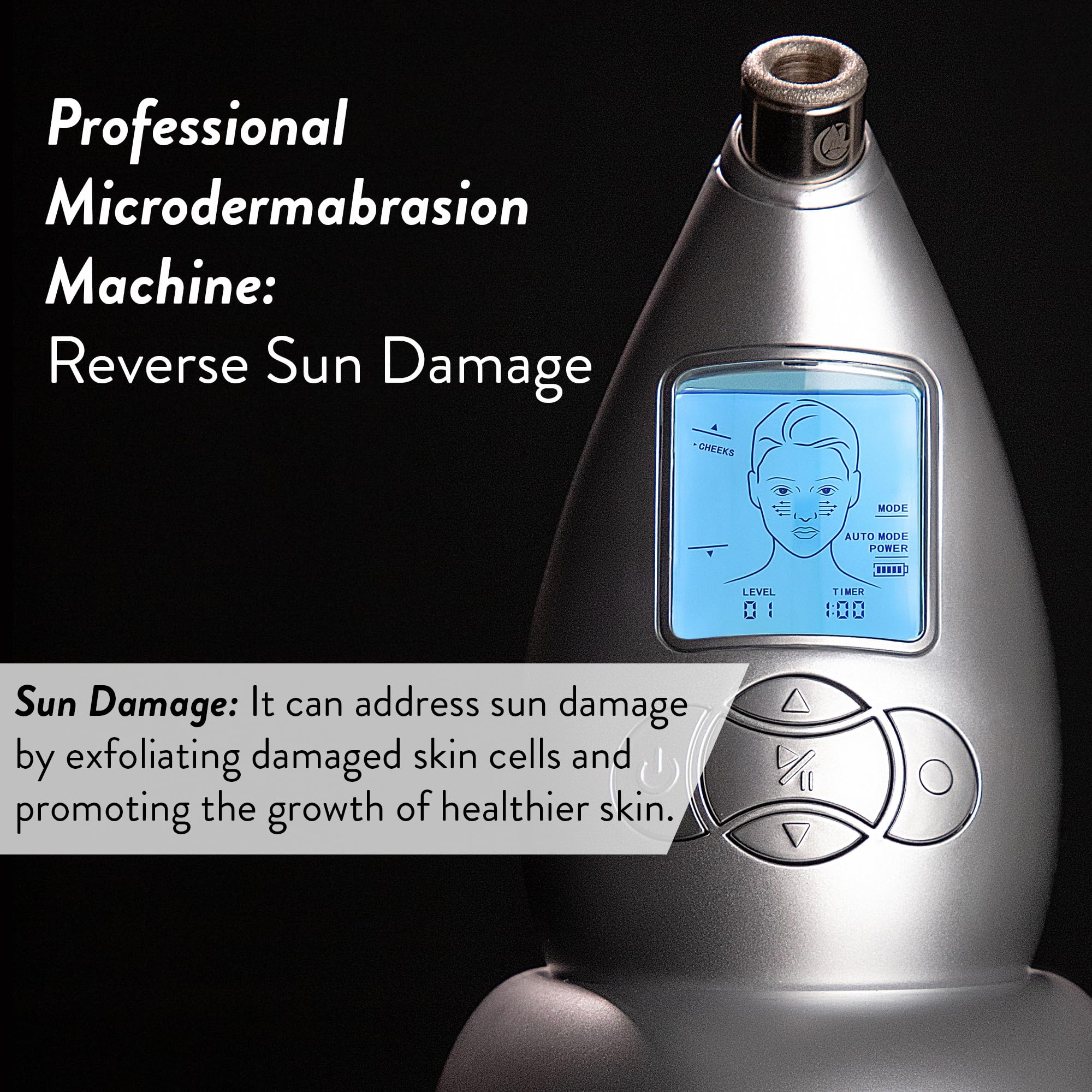 Microderm GLO before-after glow suggests potential radiance improvement