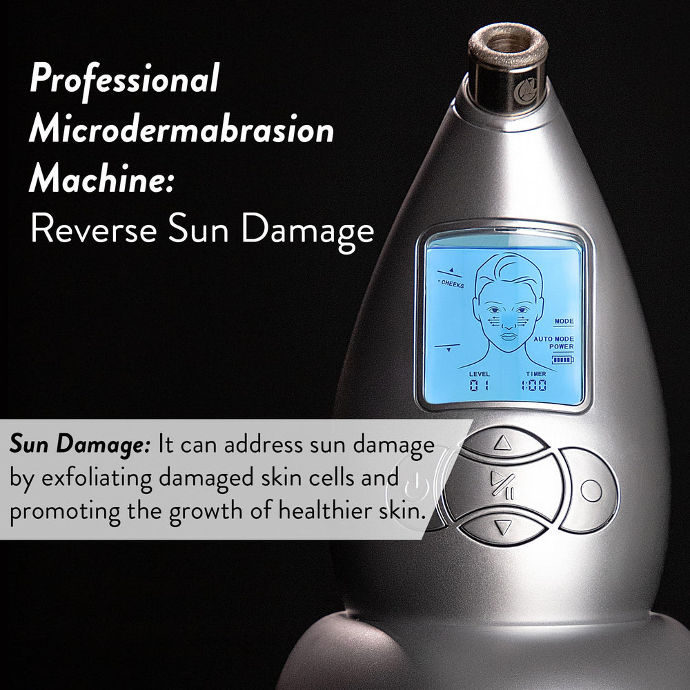Microderm GLO before-after glow suggests potential radiance improvement
