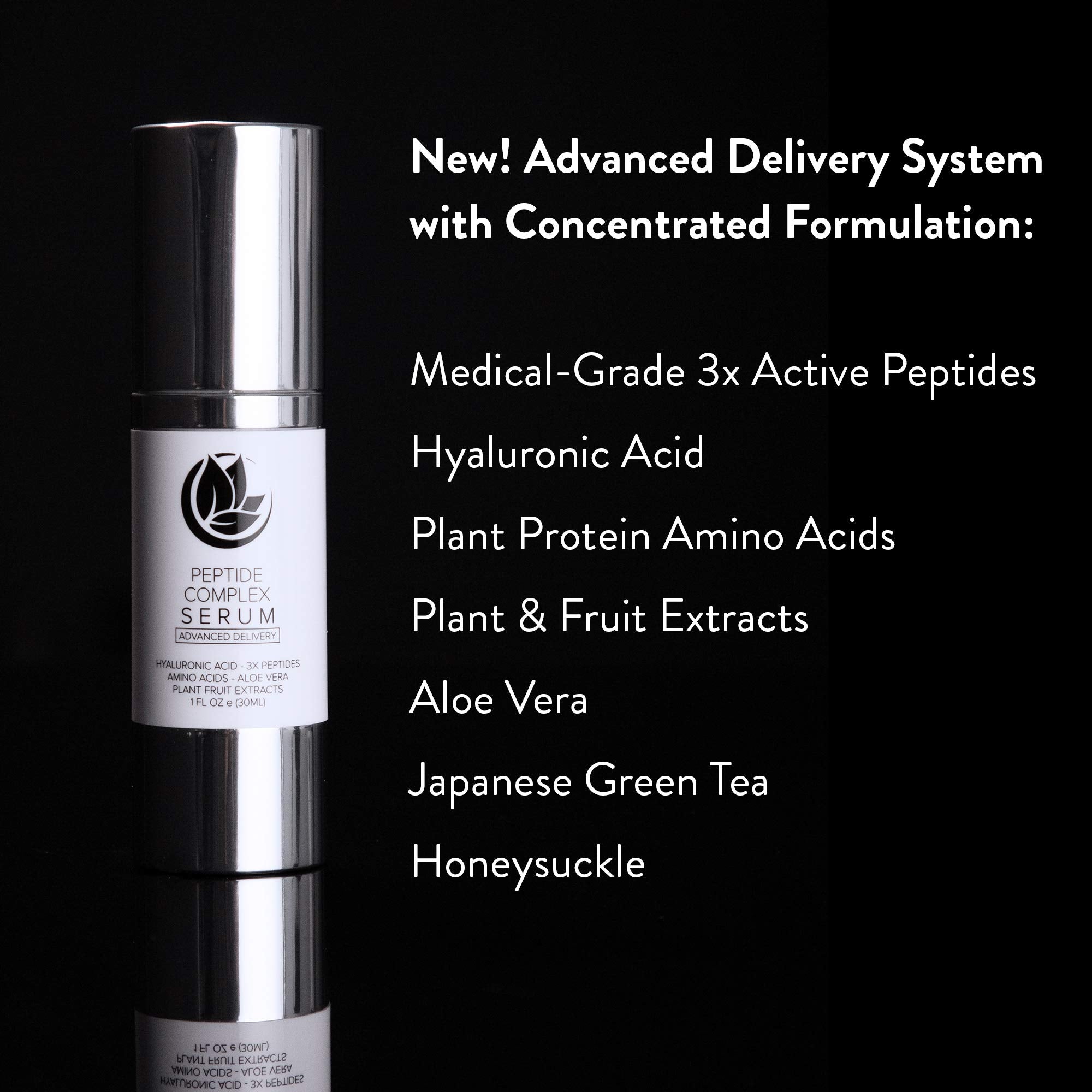 Microderm GLO Peptide Complex Serum texture closeup suggests smooth, lightweight absorption.