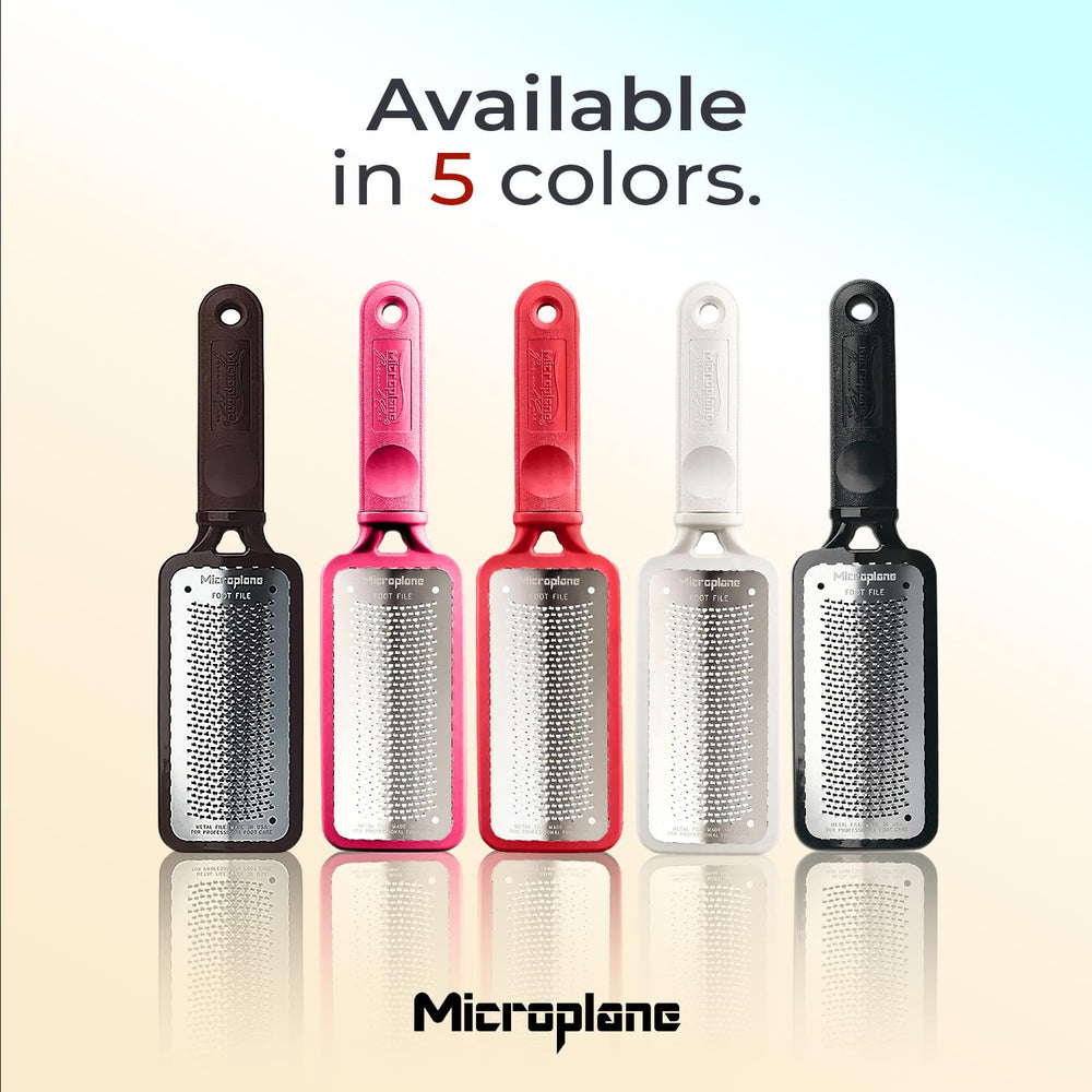 Microplane Colossal Foot File salon-grade tool for home pedicures