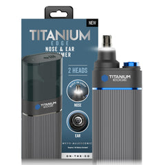 Microtouch Titanium Edge ear-nose-trimmer top view for quick grooming.