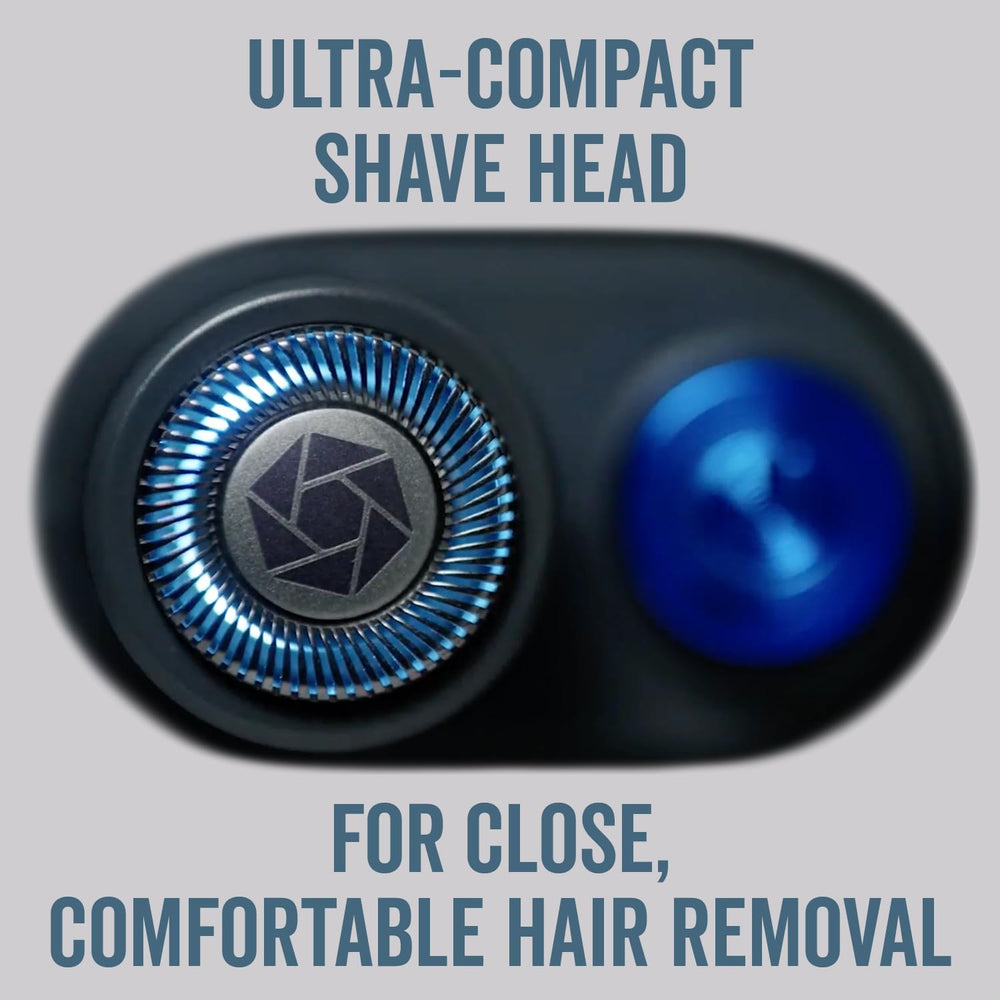 Microtouch Titanium Edge water-resistant design for convenient damp use.