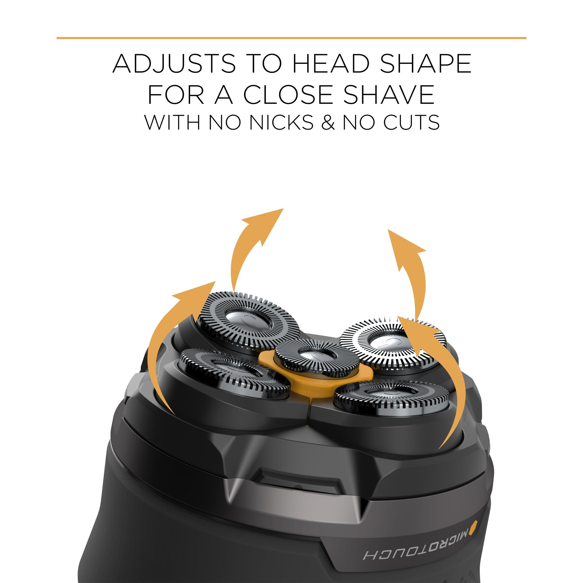 MicroTouch Titanium Head Shaver easy-clean design and maintenance