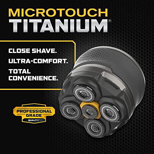 MicroTouch Titanium floating-head system shows 5 independent heads for even coverage