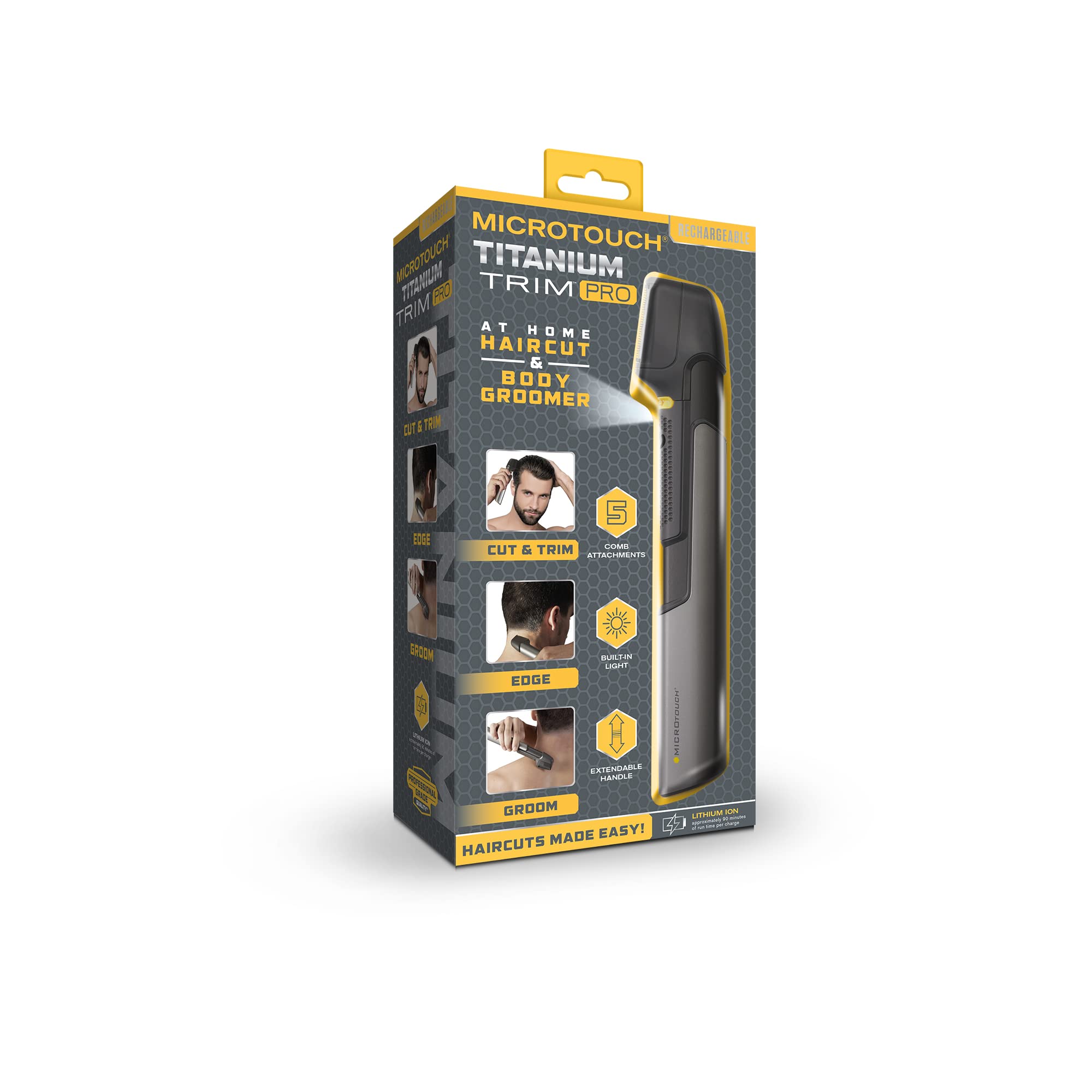 MicroTouch TRIM PRO for body grooming including beard and edges.