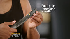 MicroTouch TRIM PRO extended-arm enables reaching back and shoulders.