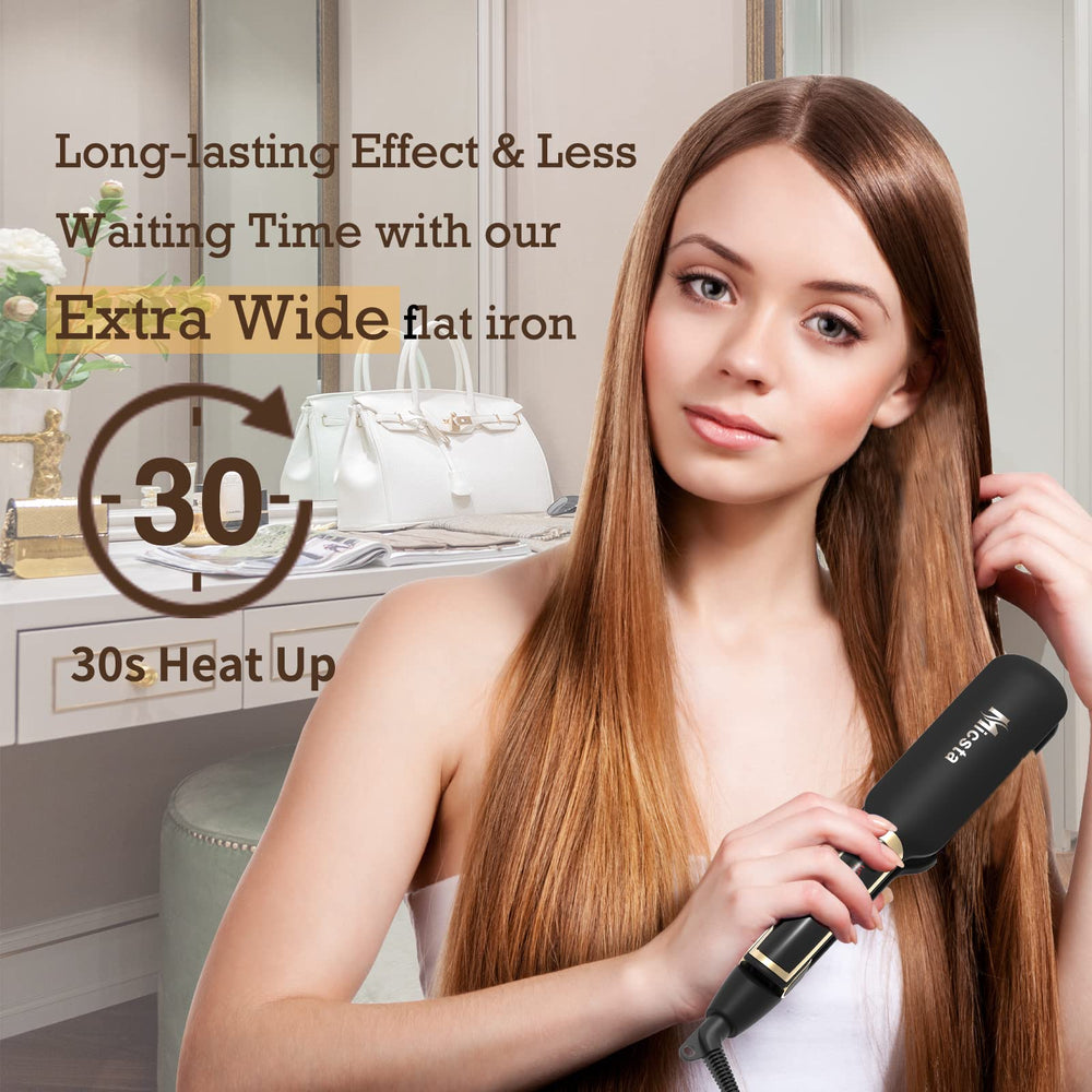 MICSTA flat iron dual voltage 100-240V ideal for travel and home use
