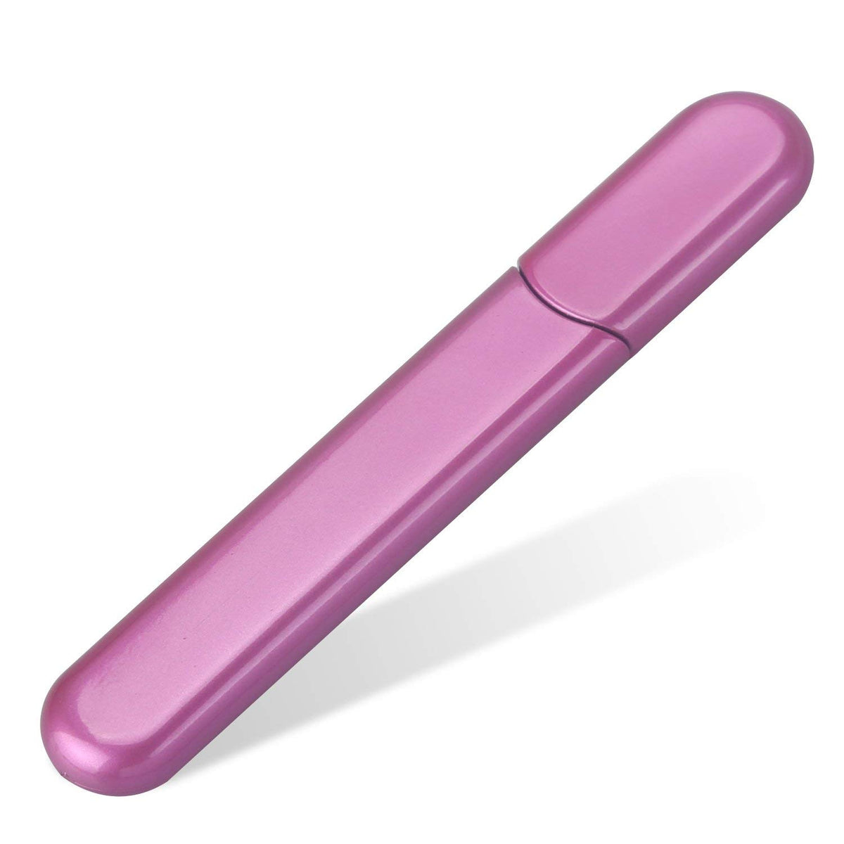 MiDenso Premium Glass Nail File with Rose Red case for portable manicures