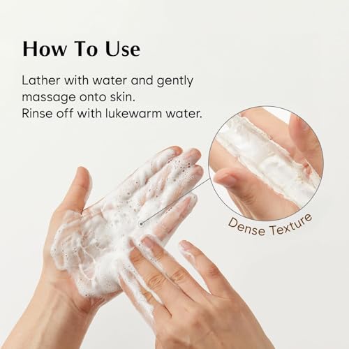 MIDHA Rice Bran Scrub Foam label shows 34percent-rice-bran-water for hydration