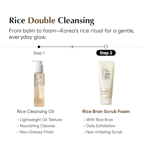 MIDHA Rice Bran Scrub Foam balanced-pH formula supports gentle daily use
