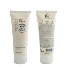 MIDHA Rice Bran Scrub Foam creamy-lather close-up highlights gentle exfoliation for smoother skin