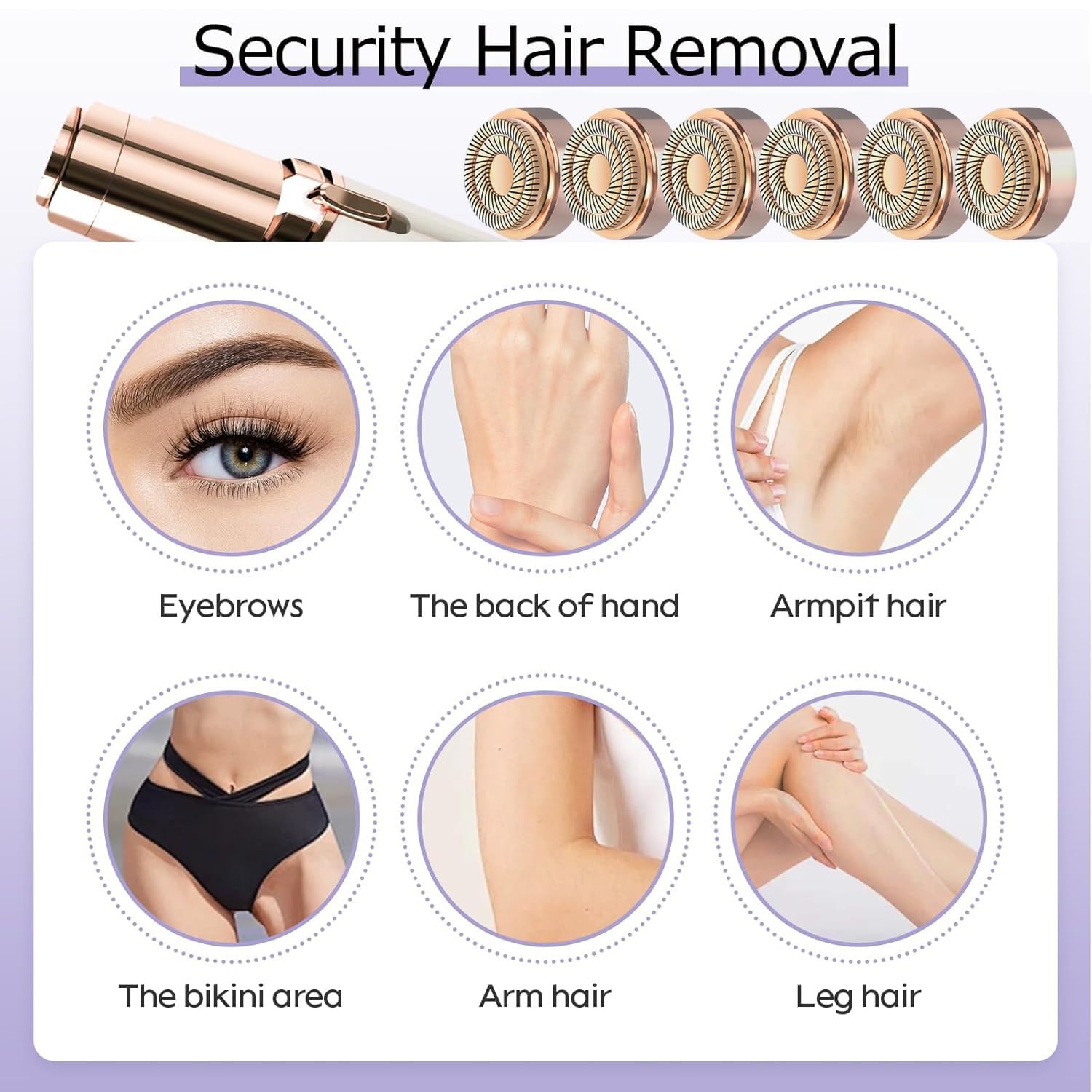 Midnt cleaning brush included for easy head maintenance