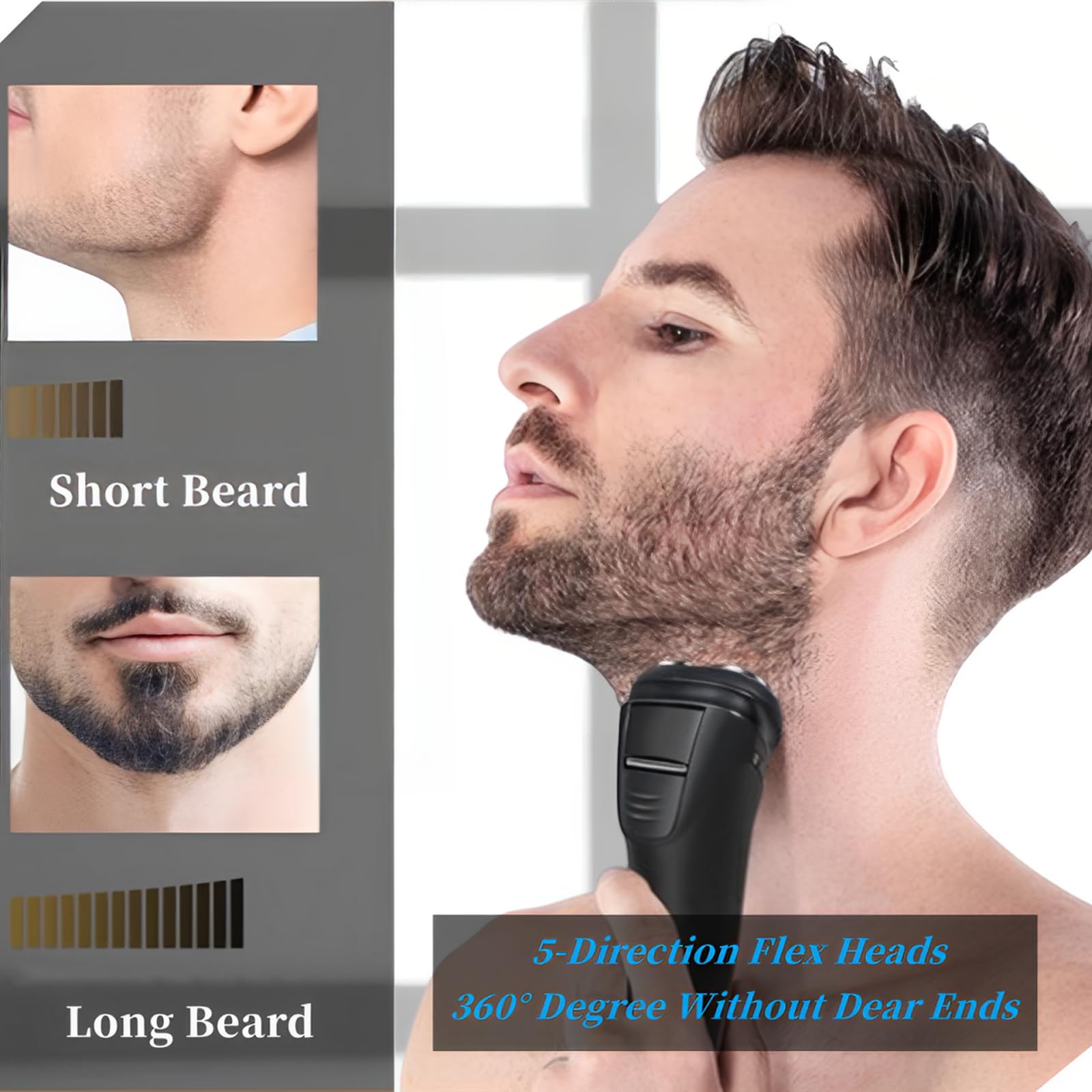 Midnt HQ8 shaver fit demonstrates comfortable glide on skin.