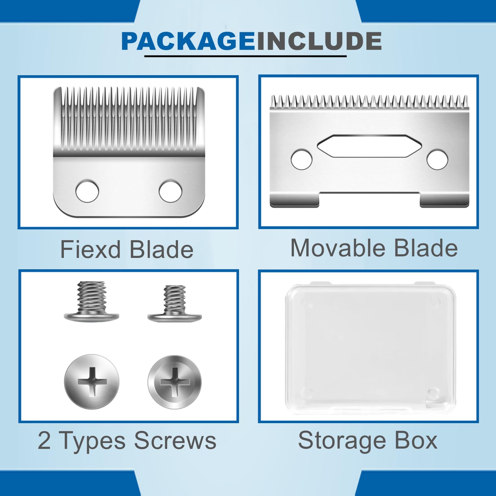 Midnt Wahl compatibility guide image demonstrates broad blade support for Wahl clippers.