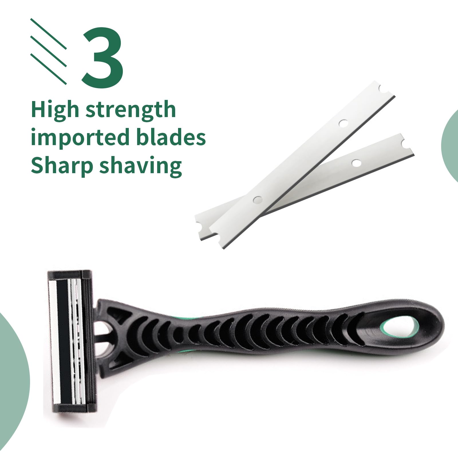 MIECHUA ergonomic anti-slip handle shown for stable grip
