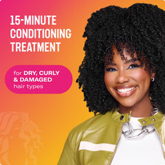 Mielle Organics Babassu & Mint Deep Conditioner jar close-up showing conditioning texture.