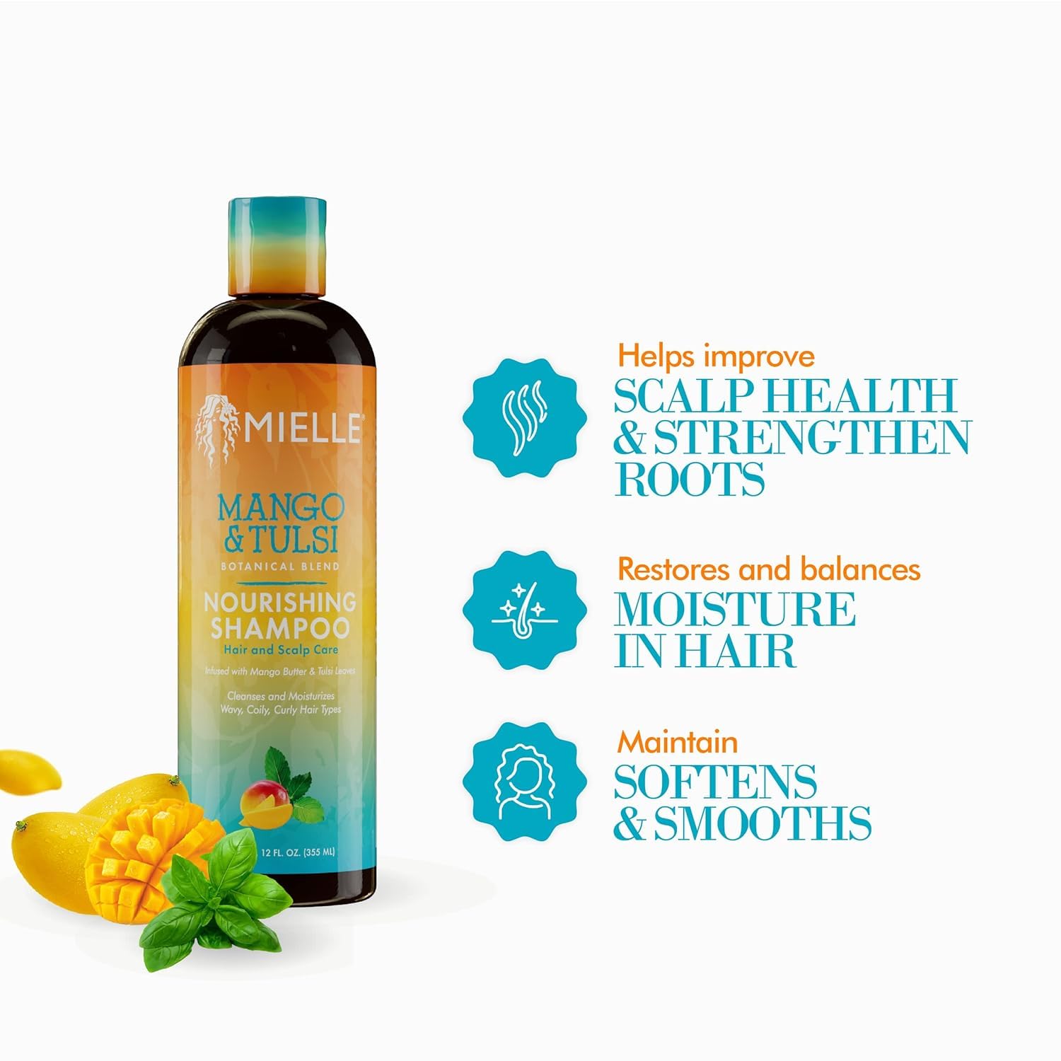 Lather on hand shows gentle, moisturizing shampoo for textured hair