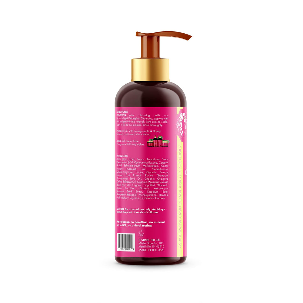 Creamy slip demonstrated as conditioner is worked through hair during detangling
