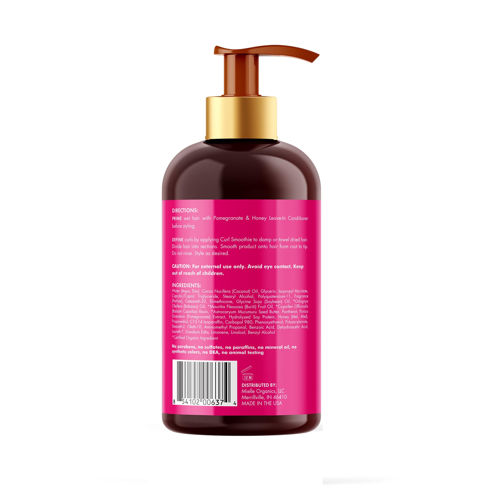 Mielle Organics curl smoothie packaging showing brand and product name