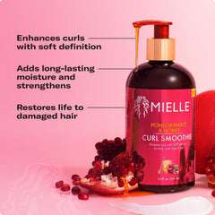 Mielle Organics curl smoothie texture close-up showing creamy moisturizing formula