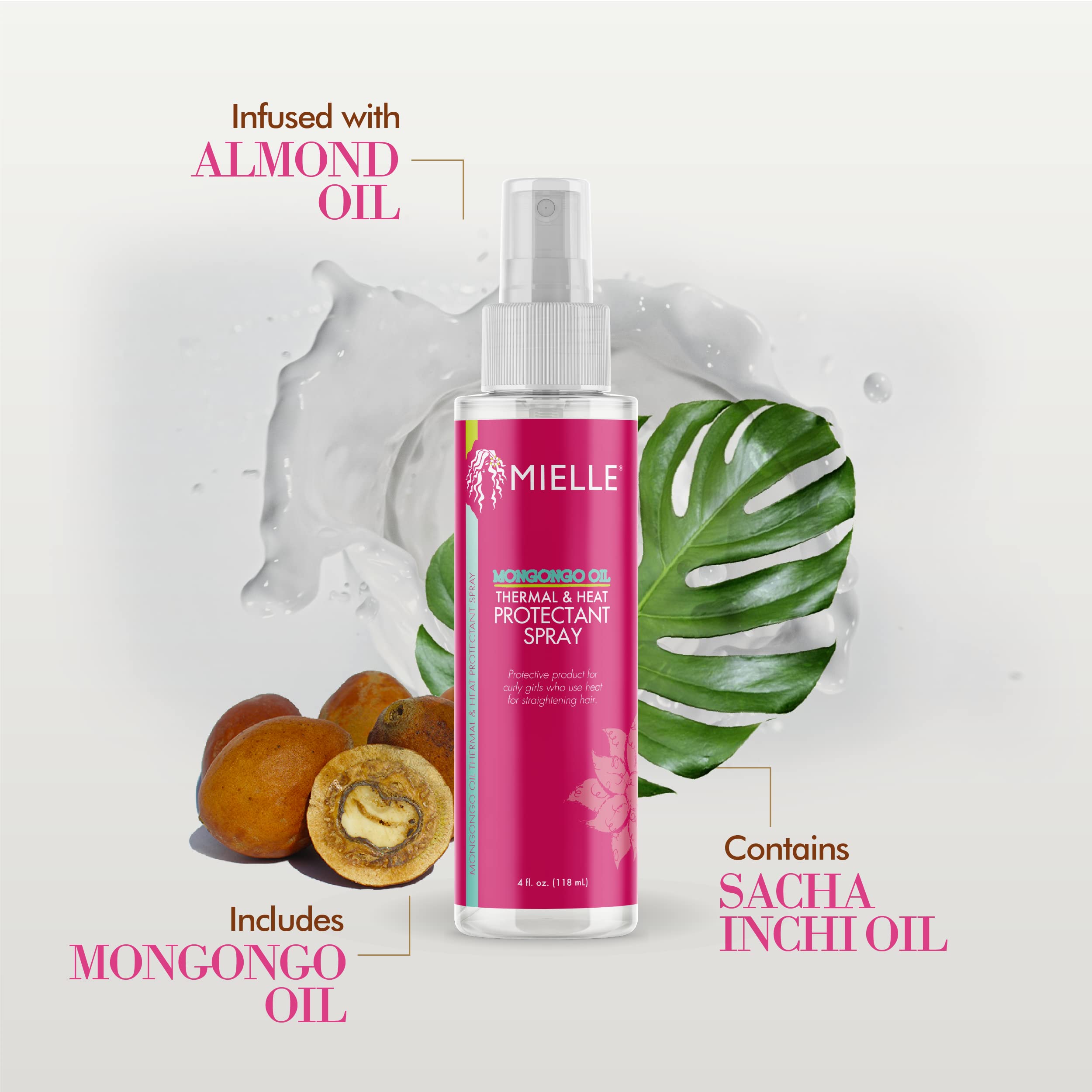Mielle Organics logo conveys a women-owned brand rooted in natural ingredients.