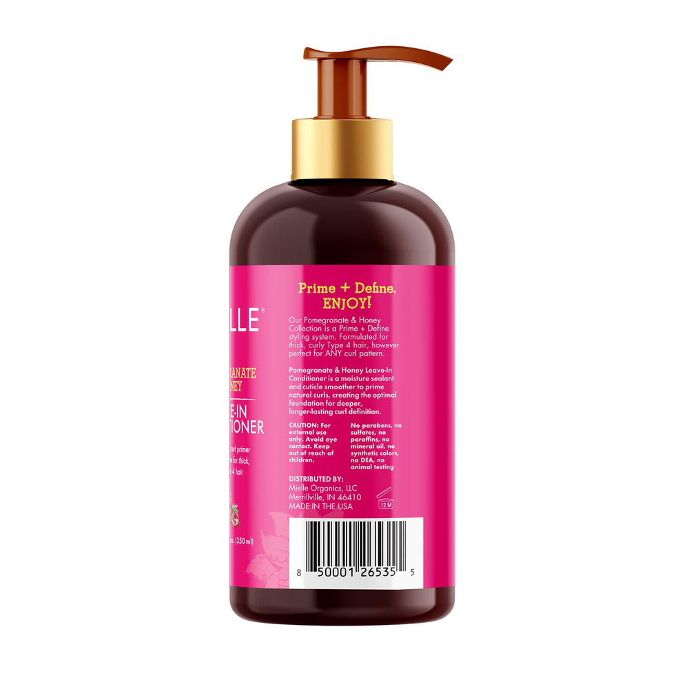 Mielle Pomegranate & Honey leave-in frizz-smoothing shine improvement for curls