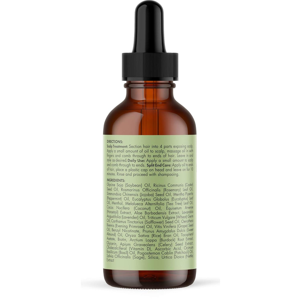 Mielle Organics ingredients label readable view highlighting natural oils list