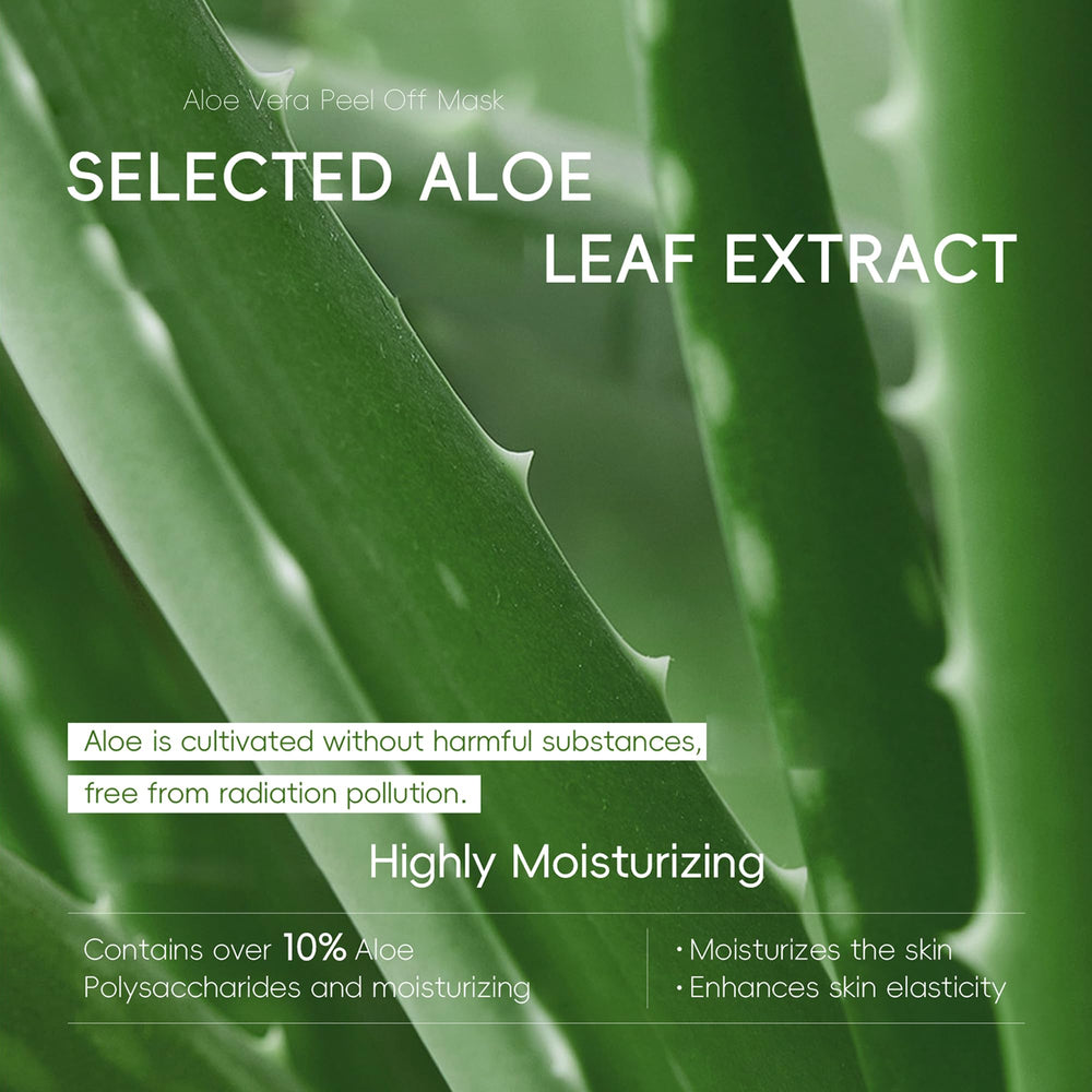 MIESCHER Aloe Vera Gel Mask cucumber extract image emphasizes calming hydration.