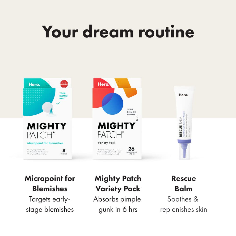 Mighty Patch blends seamlessly into skin for day or night wear.