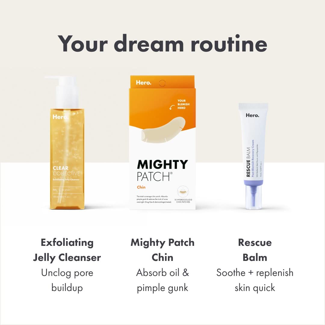 Mighty Patch Chin Patch XL ideal for overnight use to simplify blemish care.