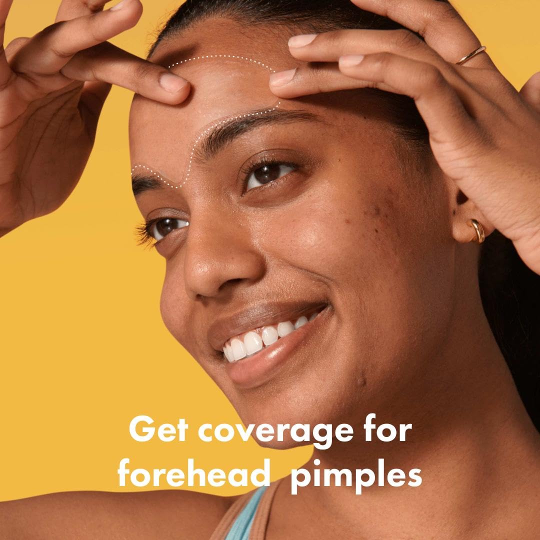 Mighty Patch Forehead contoured-fit demonstrates skin-hugging design for tricky brow areas.