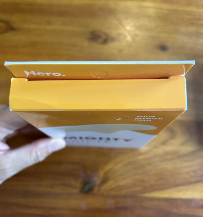 Mighty Patch Forehead packaging emphasizes drug-free, gentle formula.