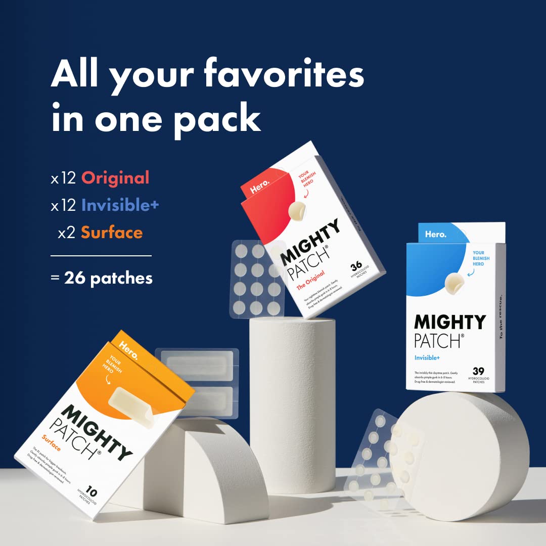 Mighty Patch Invisible+ on skin close-up shows discreet coverage.