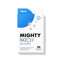 Mighty Patch Mini Invisible+ 10mm close-up shows ultra-thin, discreet coverage