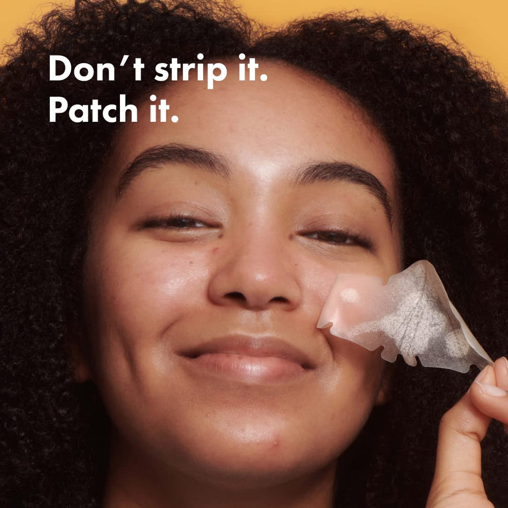 Mighty Patch Nose Patch on nose shows discreet, comfortable coverage for pimples.