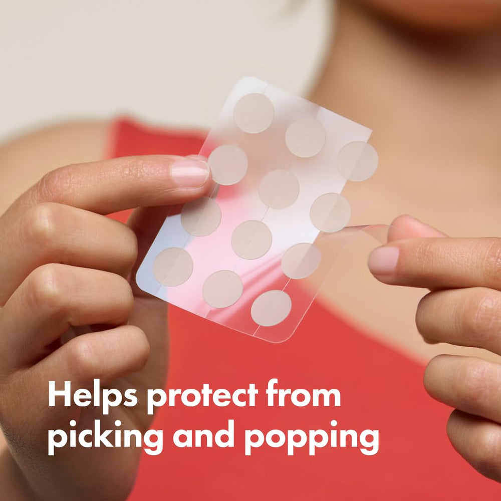Mighty Patch Original pimple closeup highlights absorption and patch adhesion
