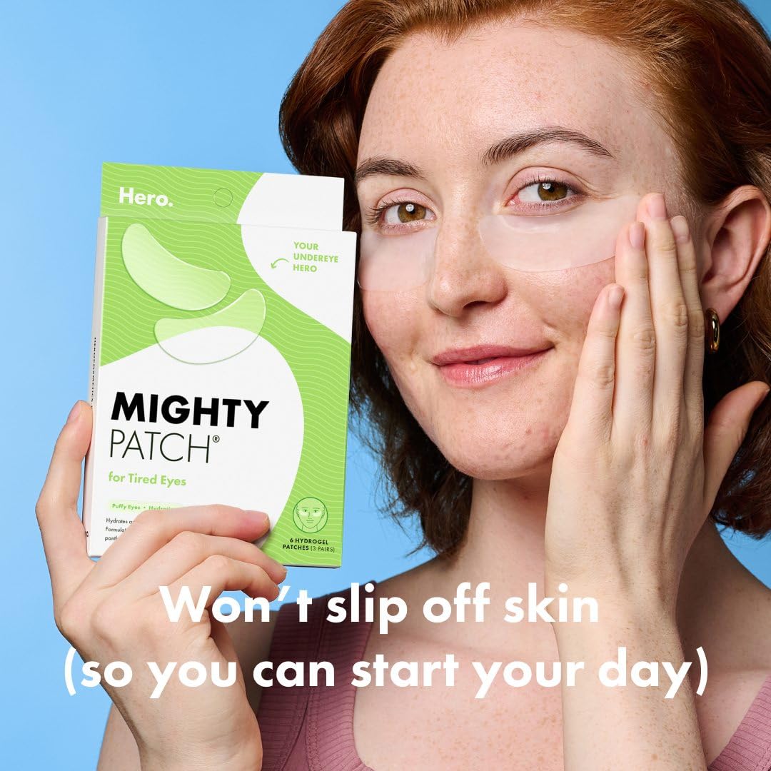 Mighty Patch for Tired Eyes cooling effect on skin provides a soothing sensation.