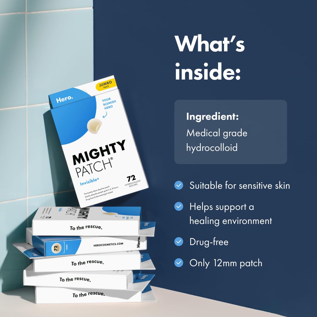 Mighty Patch Invisible+ perforated sheets enable quick, clean applications.