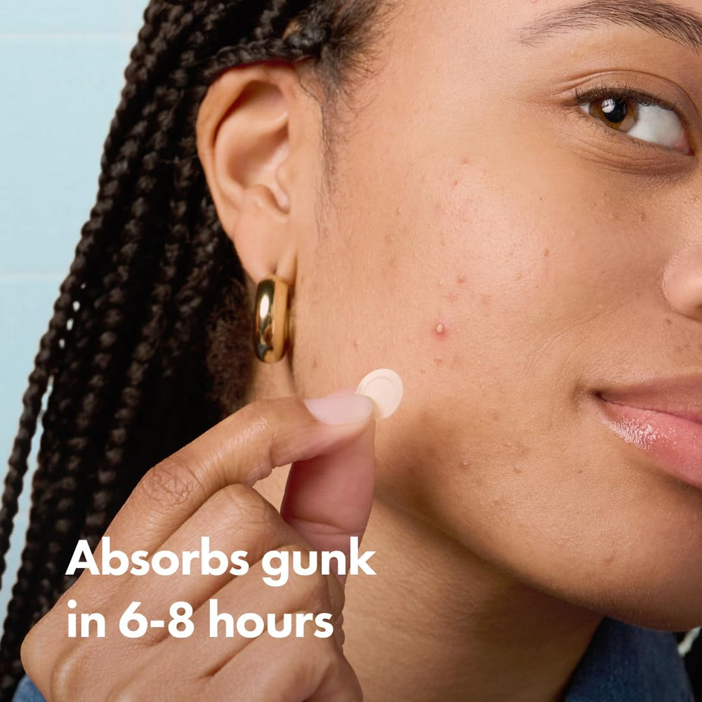Mighty Patch Invisible+ patches stay put with strong adhesive all day.