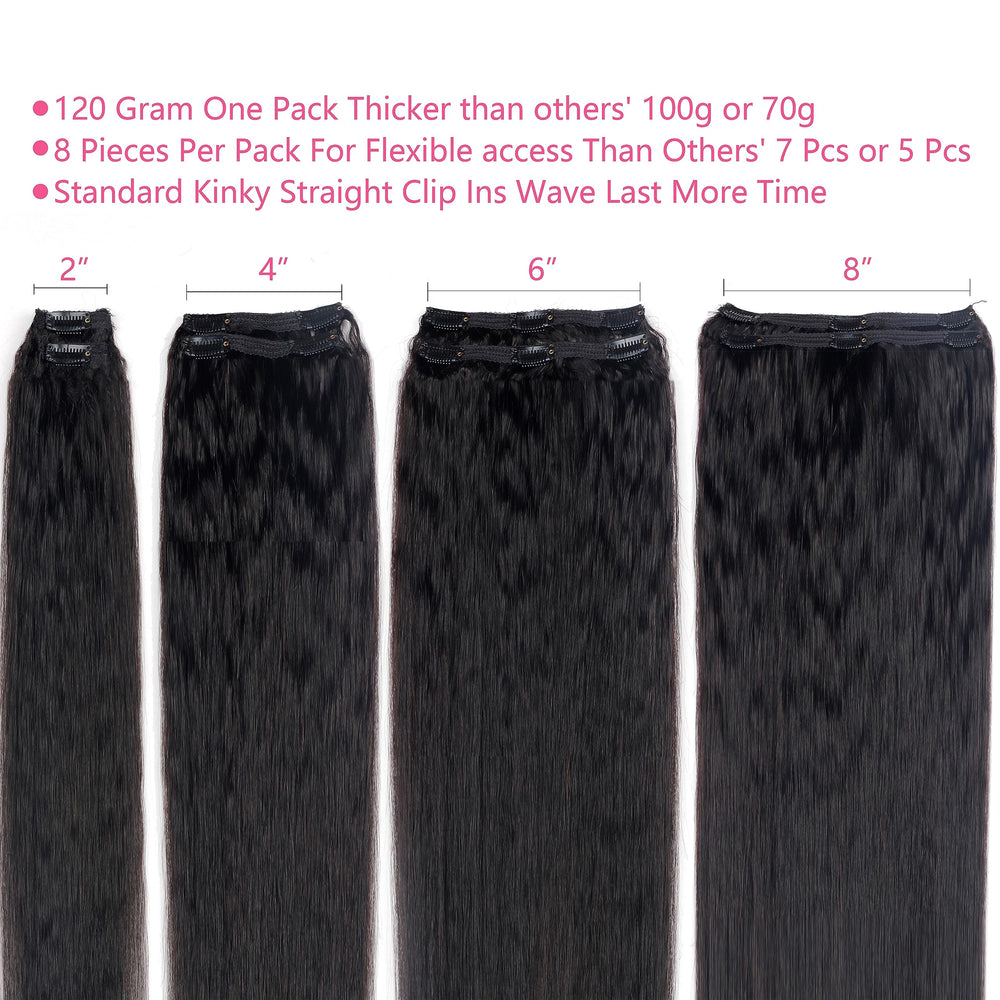 Mihugass clip-in extensions close-up detail highlights multiple clips for secure fit.