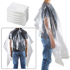 MIHUNTER disposable cape front view showing waterproof protection for salon and home use.