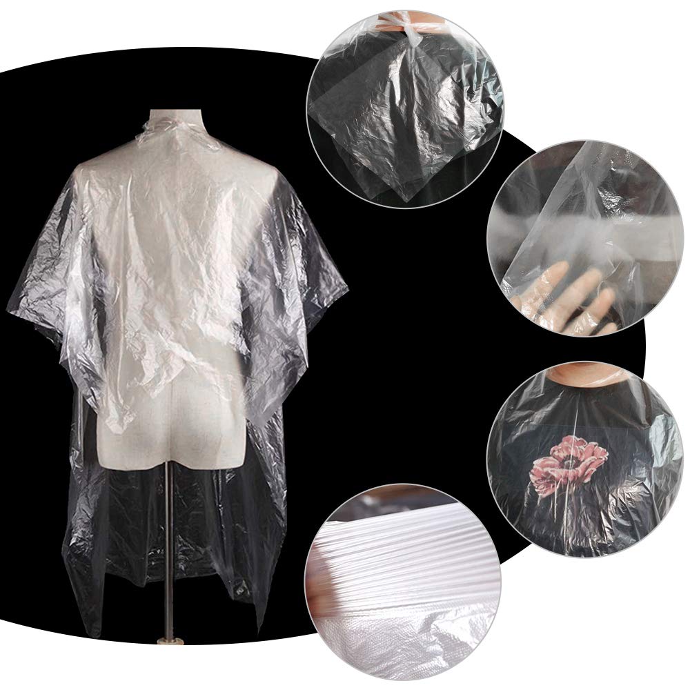 MIHUNTER disposable cape in haircutting session keeps clothes clean and comfortable.