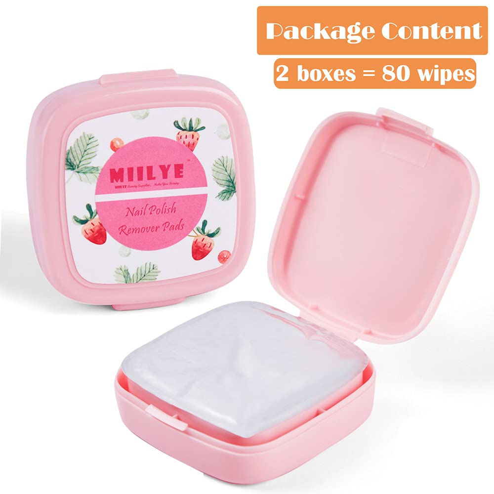 MIILYE travel-friendly box with lint-free wipes for quick touch-ups.