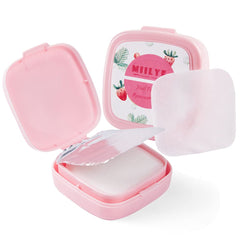 MIILYE nail polish remover wipes box for travel, portable and mess-free.