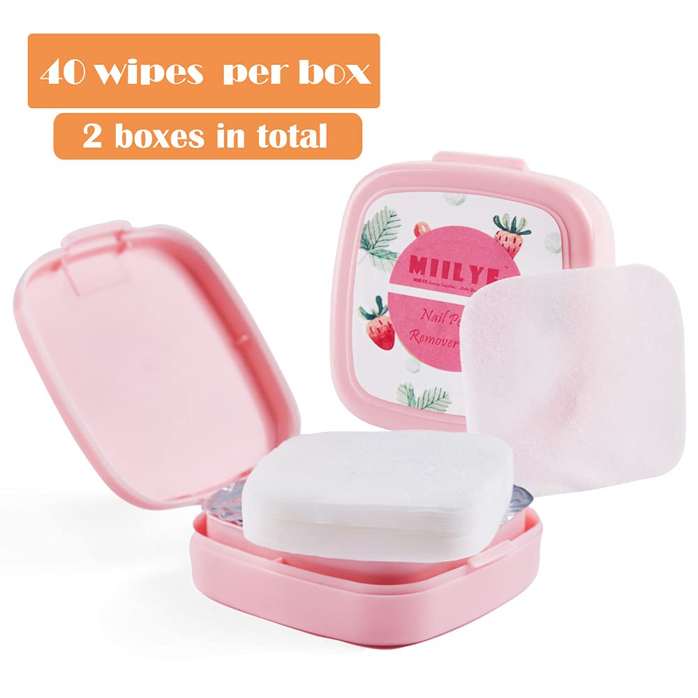 MIILYE wipes in travel case highlight compact design for on-the-go removal.
