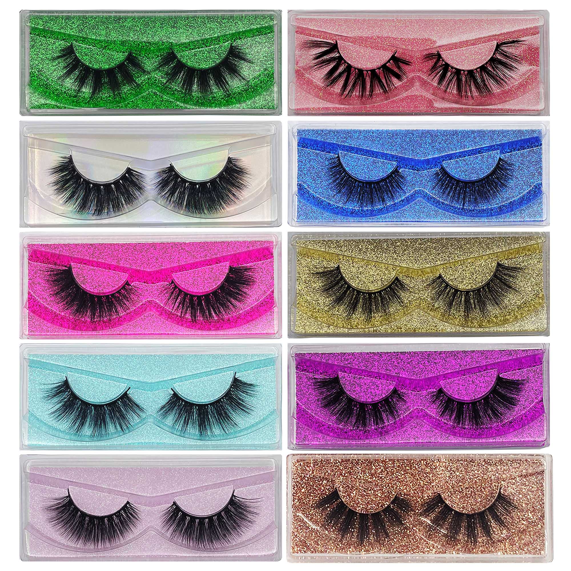 MIKIWI 5D faux mink lashes close-up showing soft fluffy hairs for lightweight daily wear